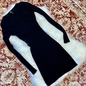 Derek Hearts Ribbed Body Con Dress